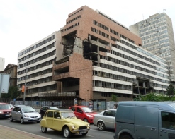 Bombed building